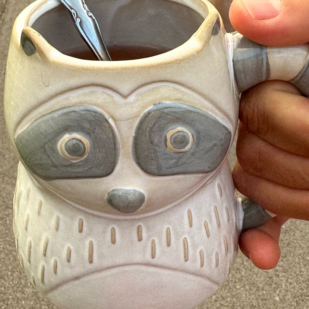 Fall Racoon Coffee Tea Ceramic Mug